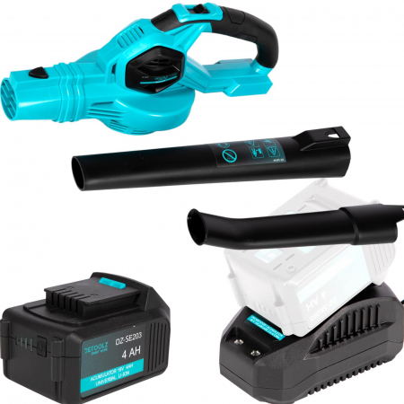 Pompe de stropit electrice - Pachet COMPLET Suflanta FRUNZE SIMPLA  + 1 Acumulator 18V/4AH + Incarcator - AUTONOMIE 2 ORE