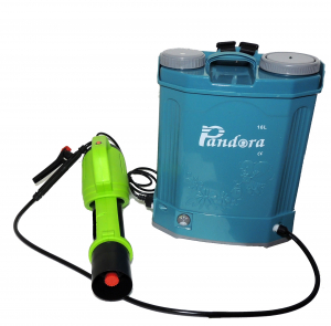 Pompe de stropit electrice - Pachet Protectia plantelor - Pompa de stropit electrica cu acumulator Pandora 20 Litri -12V 8Ah cu regulator de presiune + Atomizor electric portabil ( suflanta cu pulverizare)
