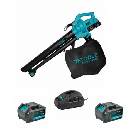 Pompe de stropit electrice - Pachet Suflanta Aspirator 40L + 2 Acumulatoare 18V/4AH + Incarcator 1 acumulator 18V