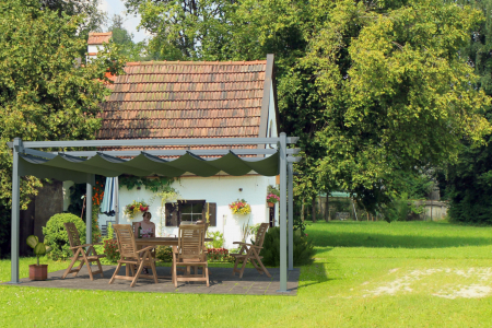 Pergola Hecht pergola 4x3 kit de ancorare inclus dimensiune 400 x 300 x 228 cm [8]
