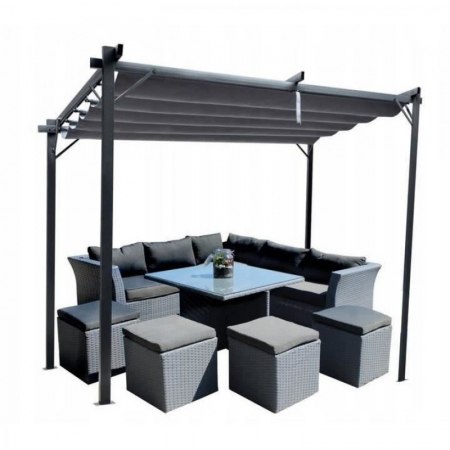 Pergola Hecht pergola 4x3 kit de ancorare inclus dimensiune 400 x 300 x 228 cm [12]