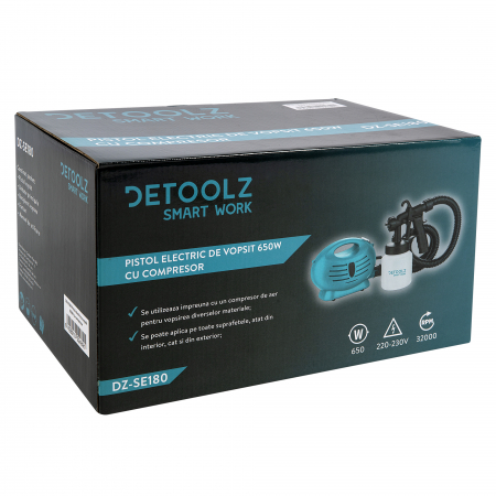 DZ-SE180 Pistol electric de vopsit 650W cu compresor [6]