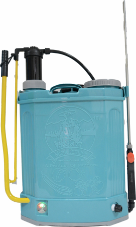 Pompa de stropit cu acumulator si manuala ( 2 in 1 ) 16 Litri, 5,5 Bari, Micul Fermier ( PANDORA ) + Clopot pentru ierbicidat GF-1326 [1]
