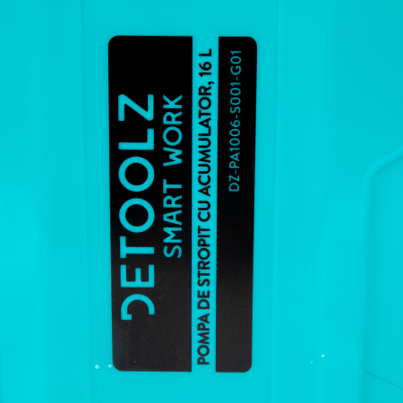 Pompa de stropit Detoolz 16 litri cu acumulator, 8Ah, pompa presiune de 5,5 bar  si suport lombar [18]