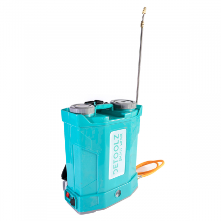 Pompa de stropit electrica cu acumulator 12V 8 Ah - 5,5 bari  suport lombar, 16 Litri  DETOOLZ DZ-P109 GF-1516-5388-1552 [0]