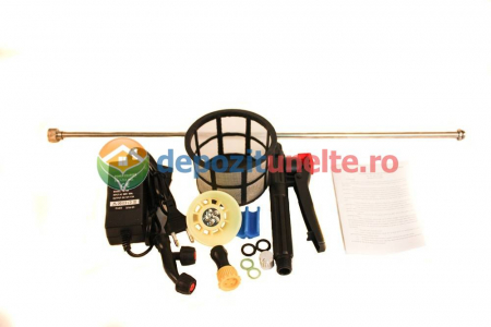 Pompa de stropit electrica cu acumulator Pandora 16L Micul fermier GF-0667 - Vermorel electric cu baterie + Atomizor + Set Lance telescopica stropit pomi 2,8 m [12]