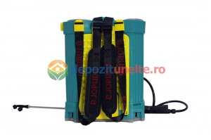 Pompa de stropit electrica Micul Fermier GF-1516 by PANDORA 12L, vermorel electric cu acumulator de 12V 8Ah 5,5 bar si regulator de presiune + 3 duze incluse [12]