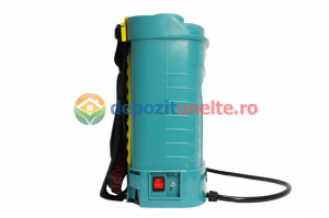 Pompa de stropit electrica Micul Fermier GF-1516 by PANDORA 12L, vermorel electric cu acumulator de 12V 8Ah 5,5 bar si regulator de presiune + 3 duze incluse [3]