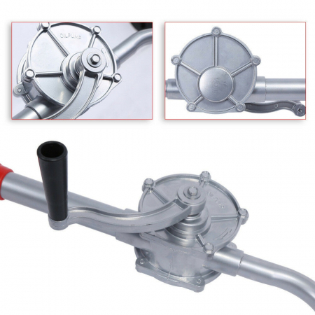 Pompa manuala rotativa pentru transfer lichide, ulei, combustibil Hand Pump #32 diametru 32mm, 130cm, butoaie 220l, bidoane GF-0011 Micul Fermier [7]