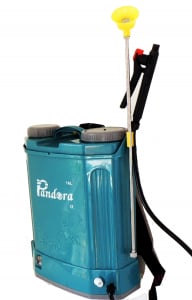 Pompa stropit electrica Pandora 16 Litri 5.5 Bar, Micul Fermier GF-0667 + regulator presiune, Vermorel electric cu baterie - acumulator 12V 8Ah [1]