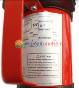 Pompa transfer combustibil camion rezervoare mari autoamorsata motorina 12V [2]