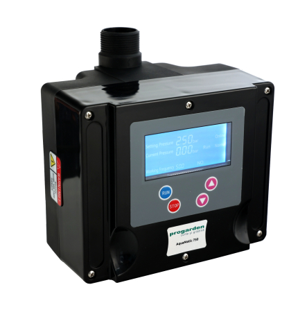 ProEnerg - ProGARDEN AquaMatic 750 Controler VFD 20-50Hz, 0.75kW, 1x230V-in, 1x230V-out, compact, LED