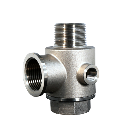 ProGARDEN Racord hidrofor cu supapa de sens,  5 cai, FE1"xFI1"xFI1"xFI1/4"xFI1/4", inox [1]