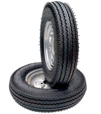 ProGARDEN Set roti complete 5.00-12, 4 prezoane, profil rutier, RIM3.50B [1]