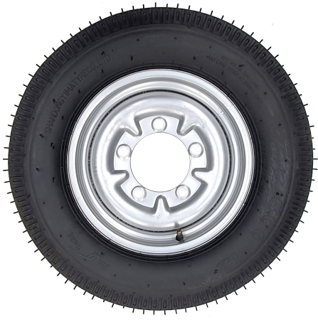 Import - ProGARDEN Set roti complete 5.00-12, 5 prezoane, profil rutier, RIM3.00B