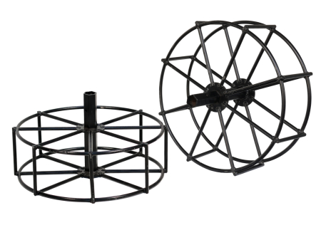 Accesorii utilaje agricole - ProGARDEN Set roti metalice 500x170, manicot cu flanse hex 23mm pentru motocultor Campo