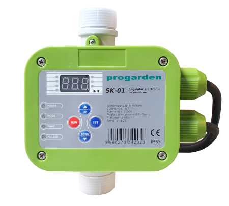 ProEnerg - ProGARDEN SK-01 presostat electronic electropompa max. 2.2kW, 230V, 9.8bar, 1", doua moduri de functionare
