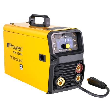 Sudare mig/mag - ProWELD MIG 200BL LED Synergetic, MIG/MAG, MMA, Oțel, Inox, Aluminiu, Fontă, 200A