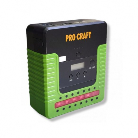 Incarcatoare pentru acumulatori - Redresor cu compresor auto portabil PROCRAFT JSAP-12, 4000 mAh, 12 V