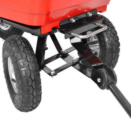 Remorca / carucior pentru Tractorase de tuns iarba Hecht 52145, capactitate incarcare 250 kg, cu maner [3]