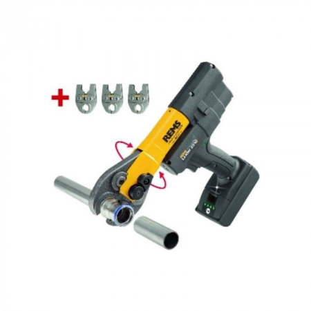REMS Pachet presa radiala cu acumulator Mini-Press ACC Li-Ion Super-Aktion + 3 clesti de presare 578X11 R220 [2]