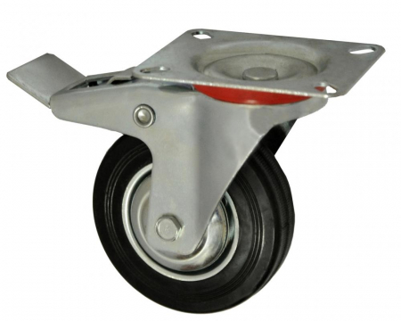 Casa si Gradina - Roata carucior 4 - talpa metal - rulment - 100/30-50 - frana