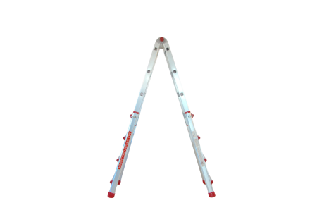 Scara multifunctionala din aluminiu cu balama MESTERINO TOOLS JL-404S-4X4, 3.9 metri, 4x4 trepte, greutate maxima 150 kg [2]