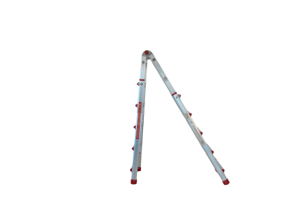 Scara multifunctionala din aluminiu cu balama MESTERINO TOOLS JL-405S-4X5, 5 metri, 4x5 trepte, greutate maxima 150 kg [4]