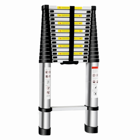 Scari aluminiu / otel - Scara telescopica din aluminiu MESTERINO TOOLS JL-101-6.2, 16 trepte, 6.2 metri, greutate maxima 150 kg