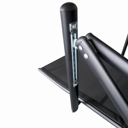 Scaun pliabil terasa/gradina KLUGMEISTER KJF252, 56 x 69 x 103 cm, culoare gri inchis [3]