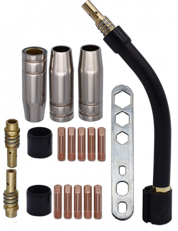 Accesorii MIG-MAG - 54192 Set 19 consumabile pentru pistolet MIG MAG 150A
