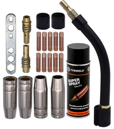 Accesorii MIG-MAG - 54194 Set 21 consumabile pentru pistolet MIG MAG 150A