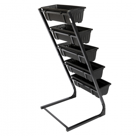GF-2213 Set 5 ghivece pp cu suport metalic 54.5x50x115cm [1]
