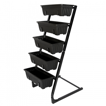 GF-2213 Set 5 ghivece pp cu suport metalic 54.5x50x115cm [3]