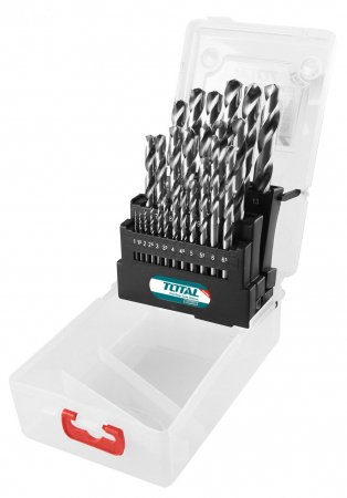 Motoburghie - Set burghie pentru metal HSS: 25 buc (INDUSTRIAL)