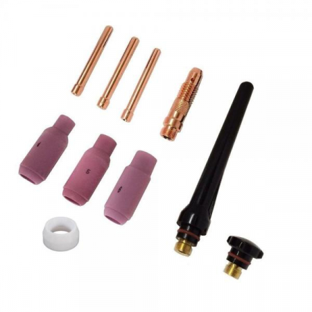 Accesorii sudura TIG - 55195 Set echipare standard pistolet TIG-WIG (10 accesorii)