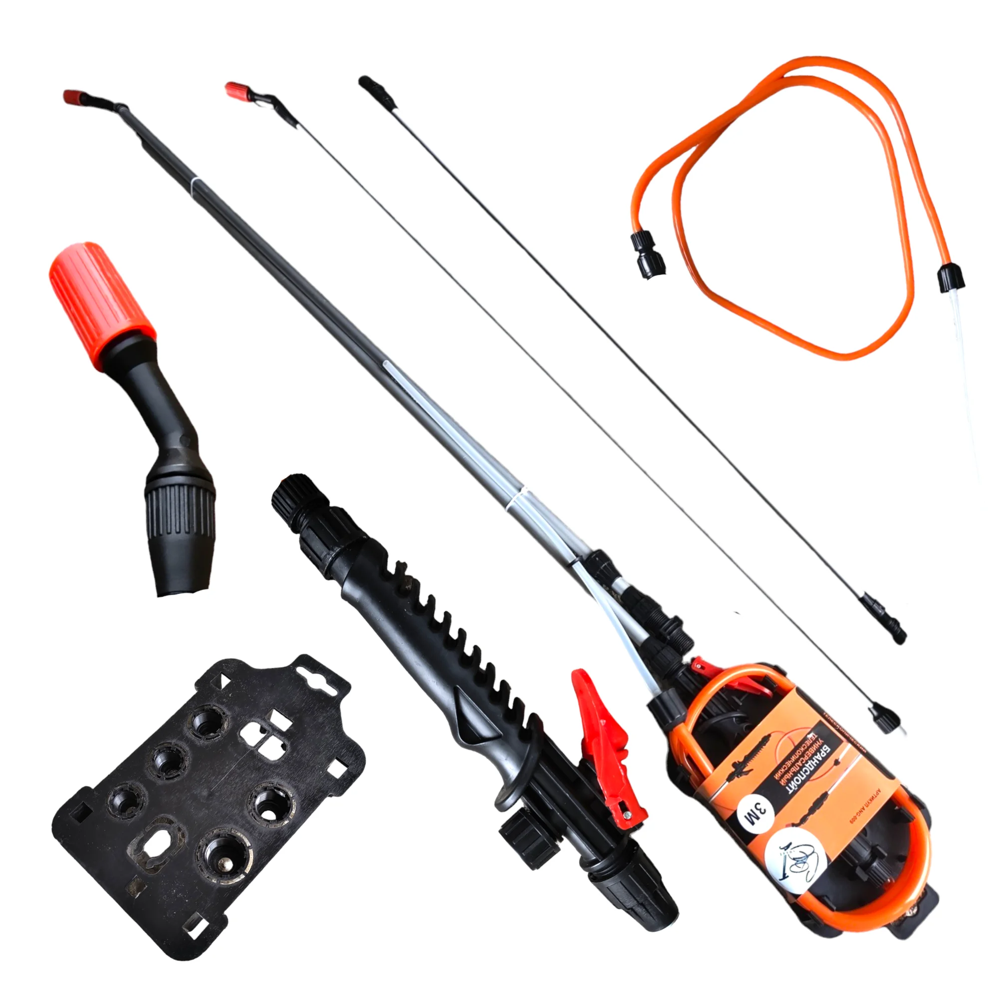 Accesorii pompe de stropit - Lance / Tija telescopica din inox pentru stropit pomi, copaci de livada Lance pentru stropit pomi, Micul Fermier, 2,7m, inox