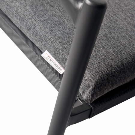 Set mobilier tarasa/gradina KLUGMEISTER KJF11196, doua scaune + masa, cu perne incluse, culoare gri [5]