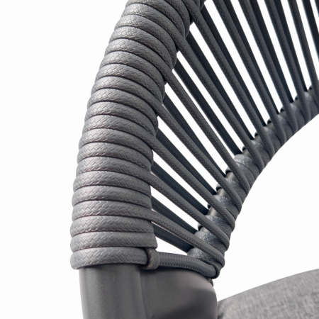 Set mobilier tarasa/gradina KLUGMEISTER KJF11196, doua scaune + masa, cu perne incluse, culoare gri [4]