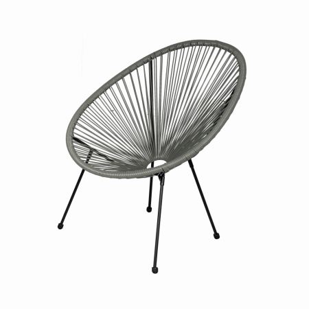 Set mobilier terasa/gradina KLUGMEISTER KJF3643, doua scaune + canapea + masuta, material otel + ratan, culoare gri [2]