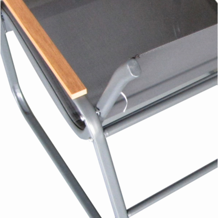 Set mobilier terasa/gradina KLUGMEISTER KJF5226, doua fotolii + canapea + masuta sticla, culoare neagra [4]