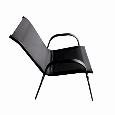 Set mobilier terasa/gradina KLUGMEISTER KJFT078, o canapea + doua scaune + o masa, culoare neagra [1]