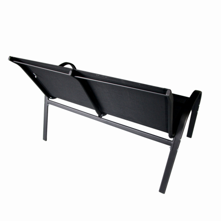 Set mobilier terasa/gradina KLUGMEISTER KJFT078, o canapea + doua scaune + o masa, culoare neagra [3]