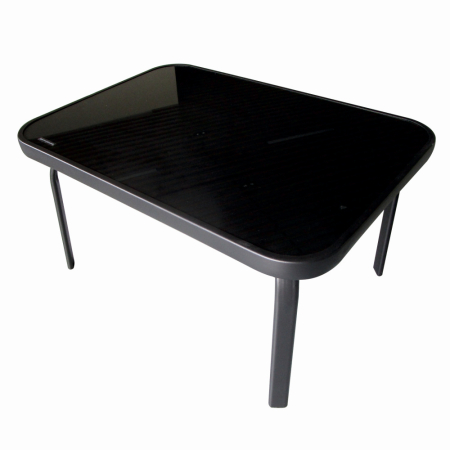 Set mobilier terasa/gradina KLUGMEISTER KJFT078, o canapea + doua scaune + o masa, culoare neagra [4]