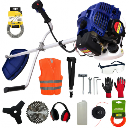 Motocoase - Set Motocoasa Micul Fermier GF-1310, 3.4CP, 14 Accesorii incluse