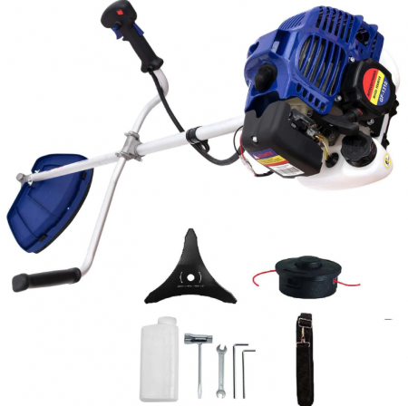 Set Motocoasa Micul Fermier GF-1310, 3.4CP + Cap Prasitoare + 2 Sisteme Taiere, model nou [2]