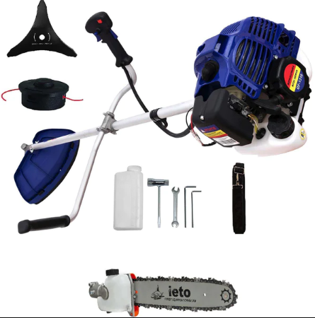 Motocoase - Set Motocoasa Micul Fermier GF-1310, 3.4CP, + Cap tip Drujba +2 Sisteme Taiere