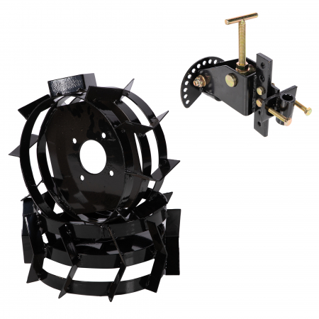 Accesorii motosape si motocultoare - Set plug, adaptor, roti metalice 3.5-6