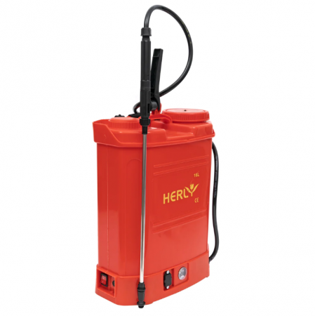 Set Pompa de stropit cu acumulator HERLY 16L + Lance telescopica stropit pomi 2.8m [2]