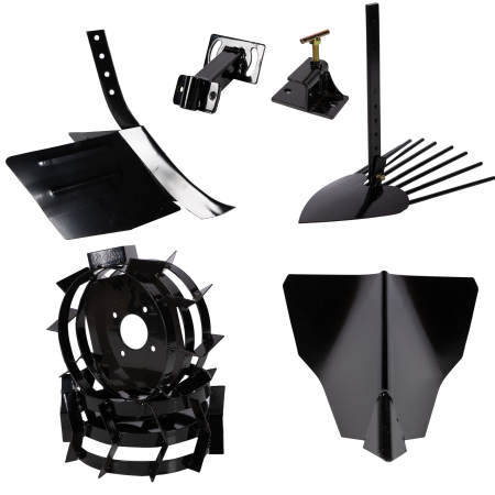 Accesorii motosape si motocultoare - Set rarita, rarita ajst, plg, adapt, plg cartf, roti mt